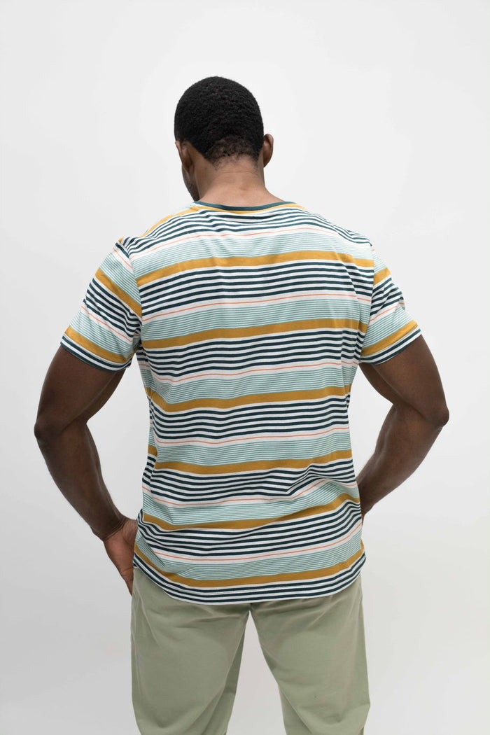Blend Teal Striped T-Shirt
