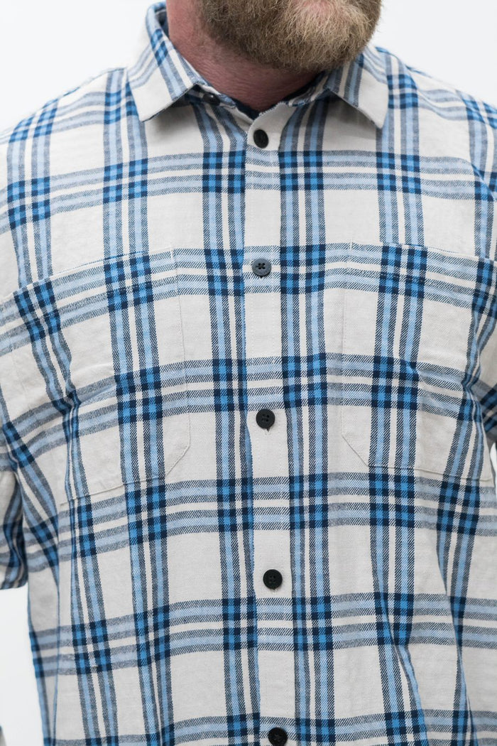 Casual Friday Alvin Sand Checked Overshirt