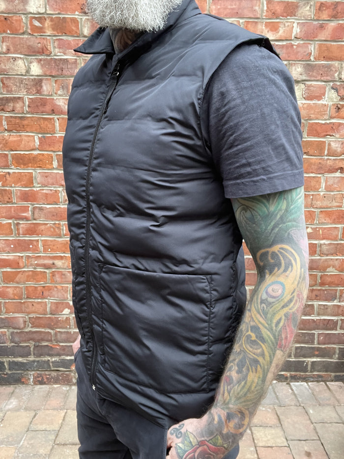Casual Friday Black Quilted Gilet