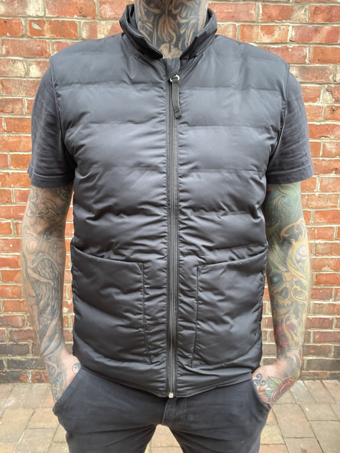 Casual Friday Black Quilted Gilet