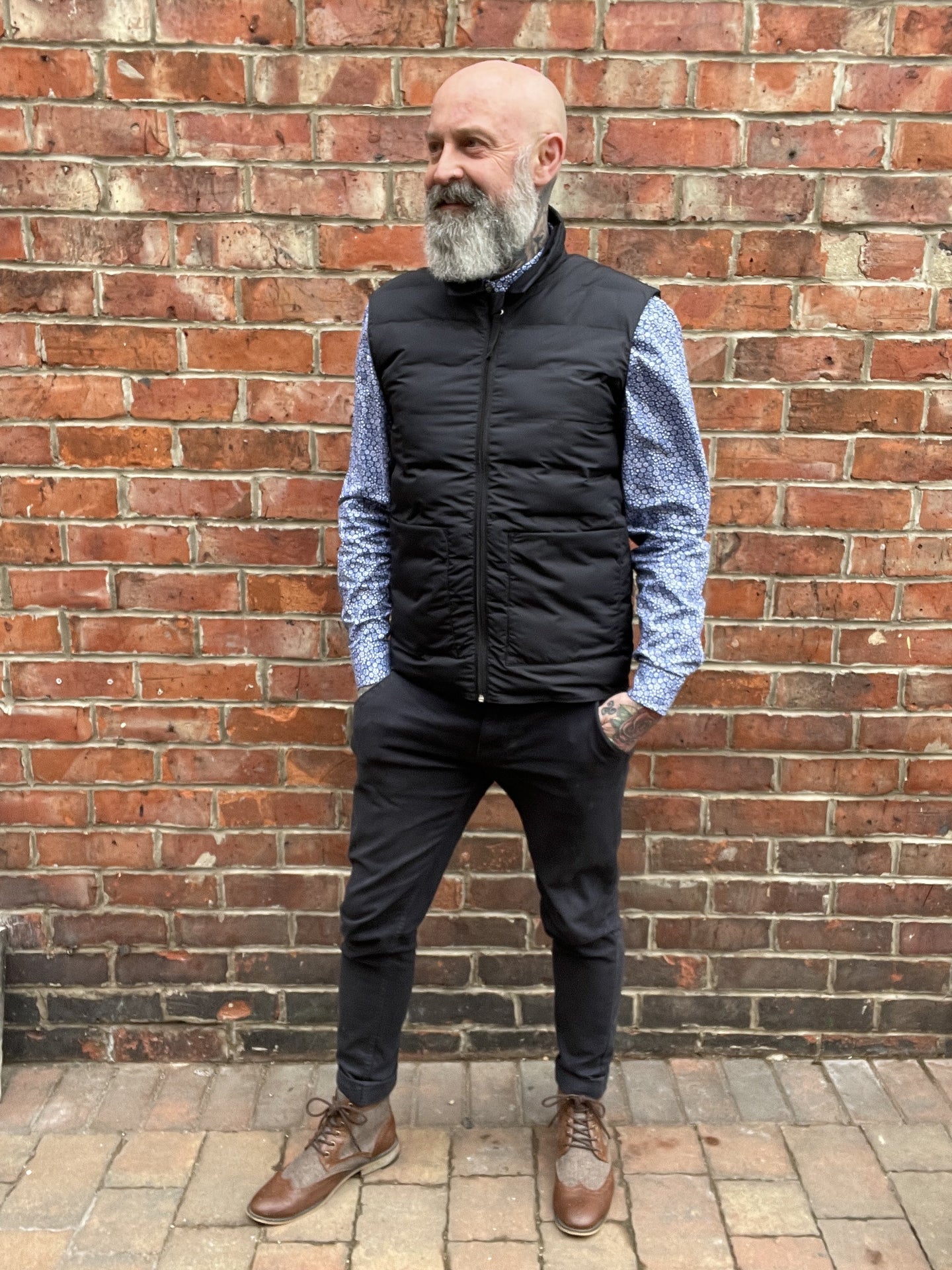 Casual Friday Black Quilted Gilet S