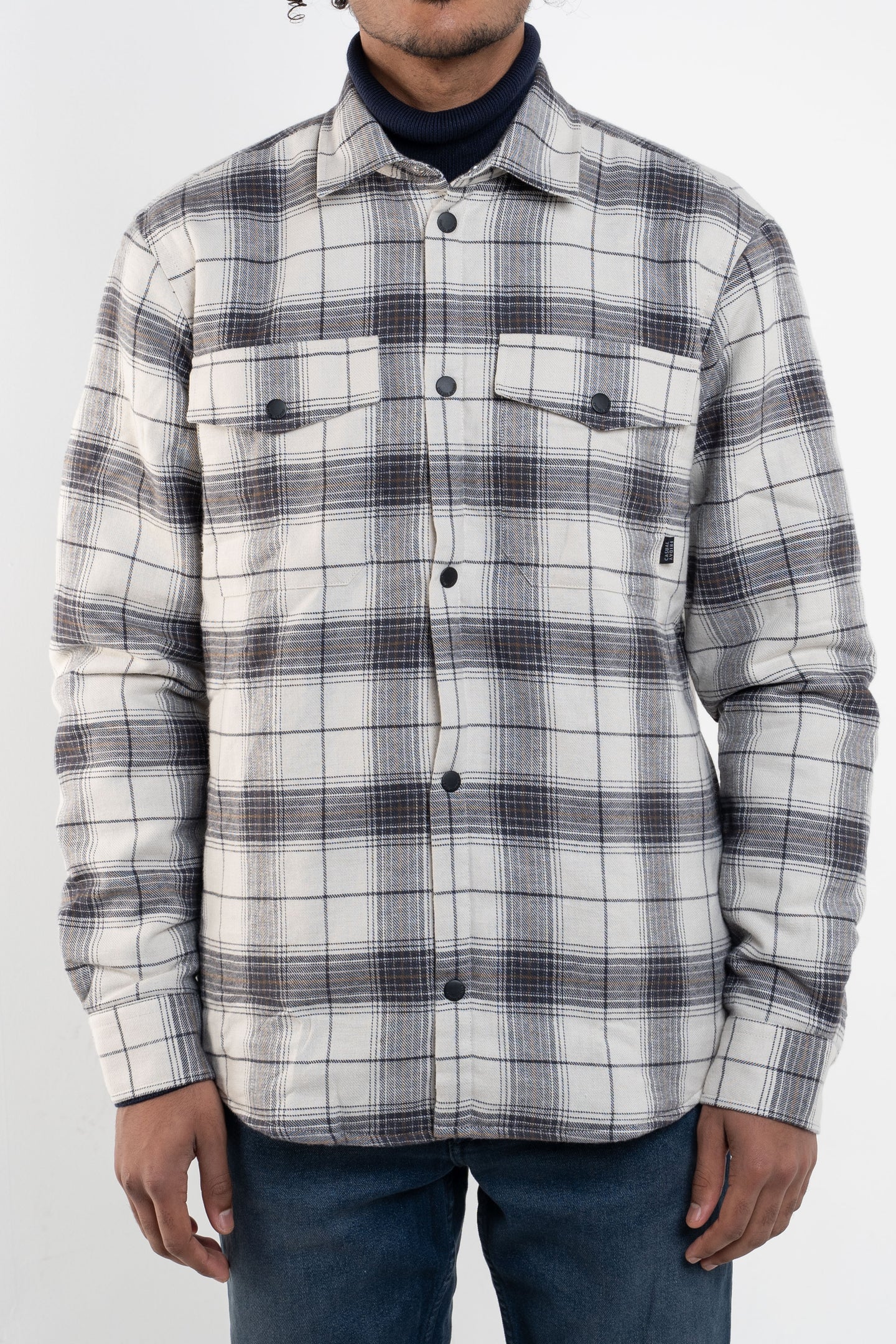Casual Friday Pelican Checked Overshirt S