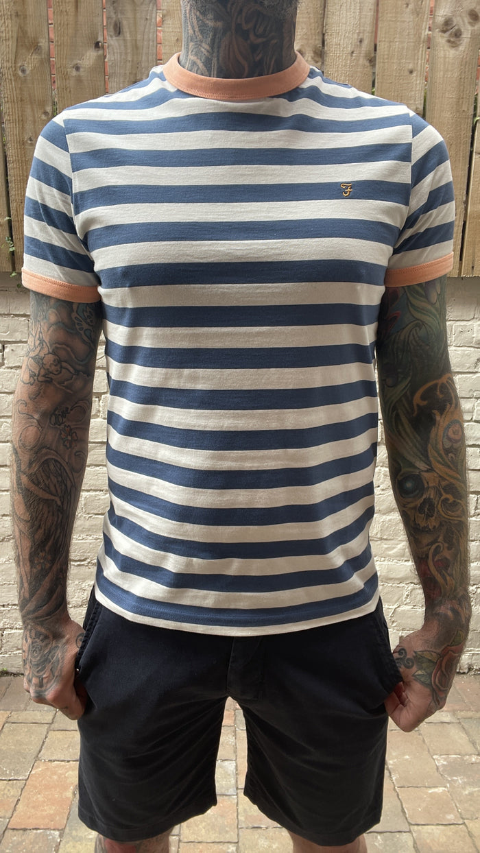 Farah Belgrove Cold Metal Striped T-Shirt