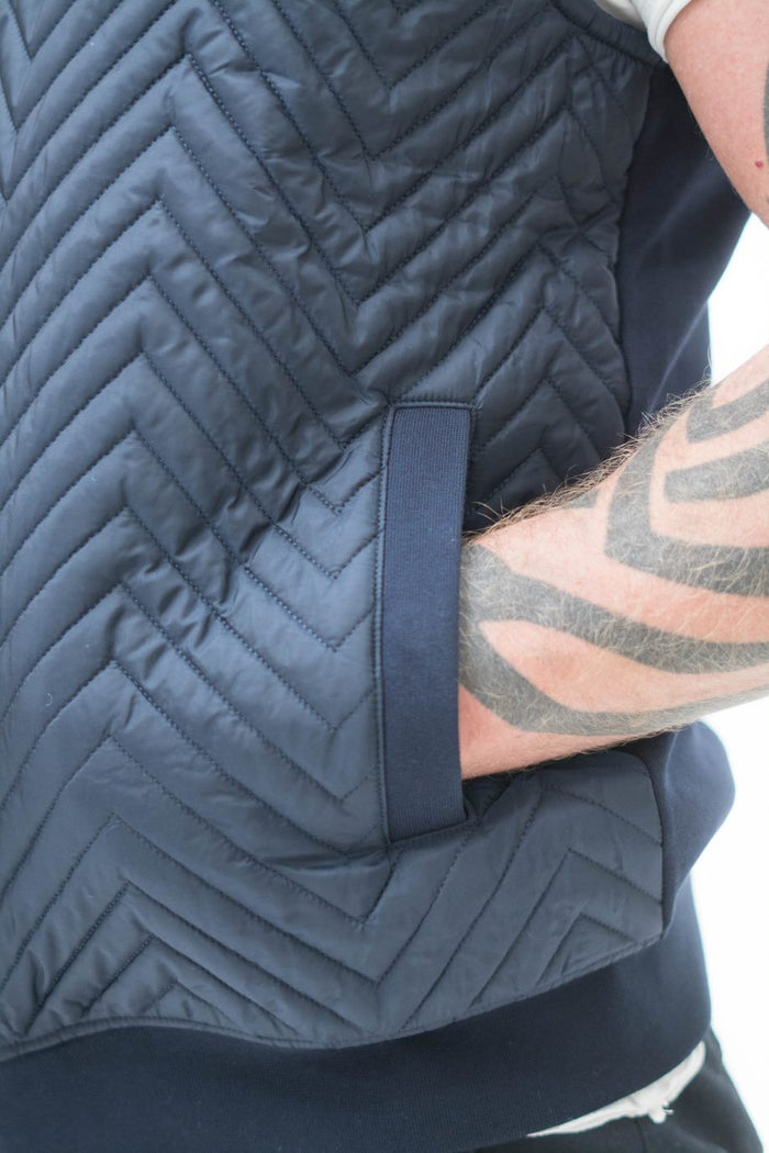 Guide London Navy Quilted Gilet