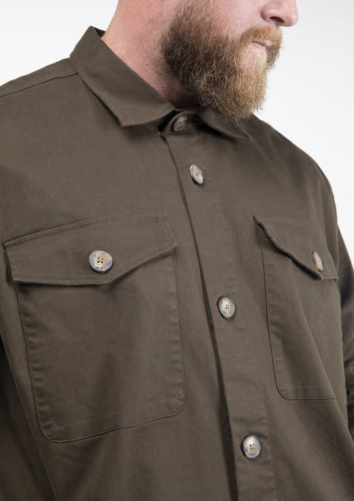 Guide London Olive Overshirt