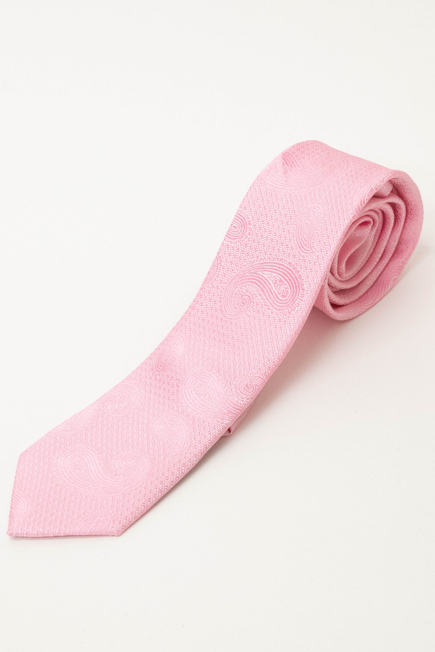 Knightsbridge Neckwear Pink Paisley Tie Pink