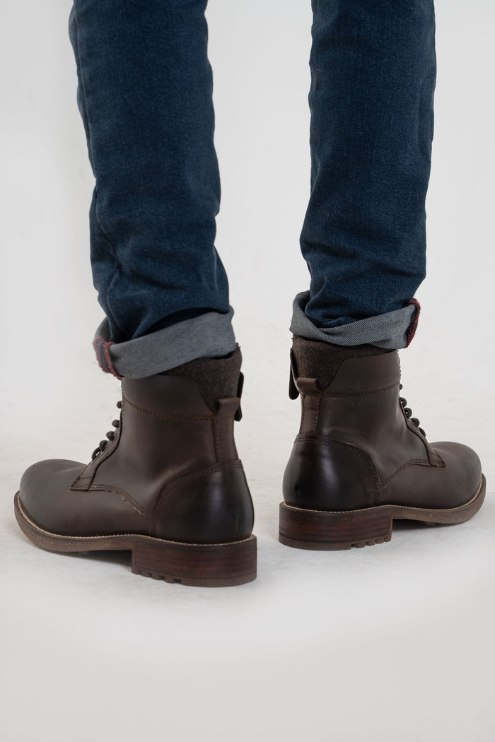 Roamers Brown Leather Boots