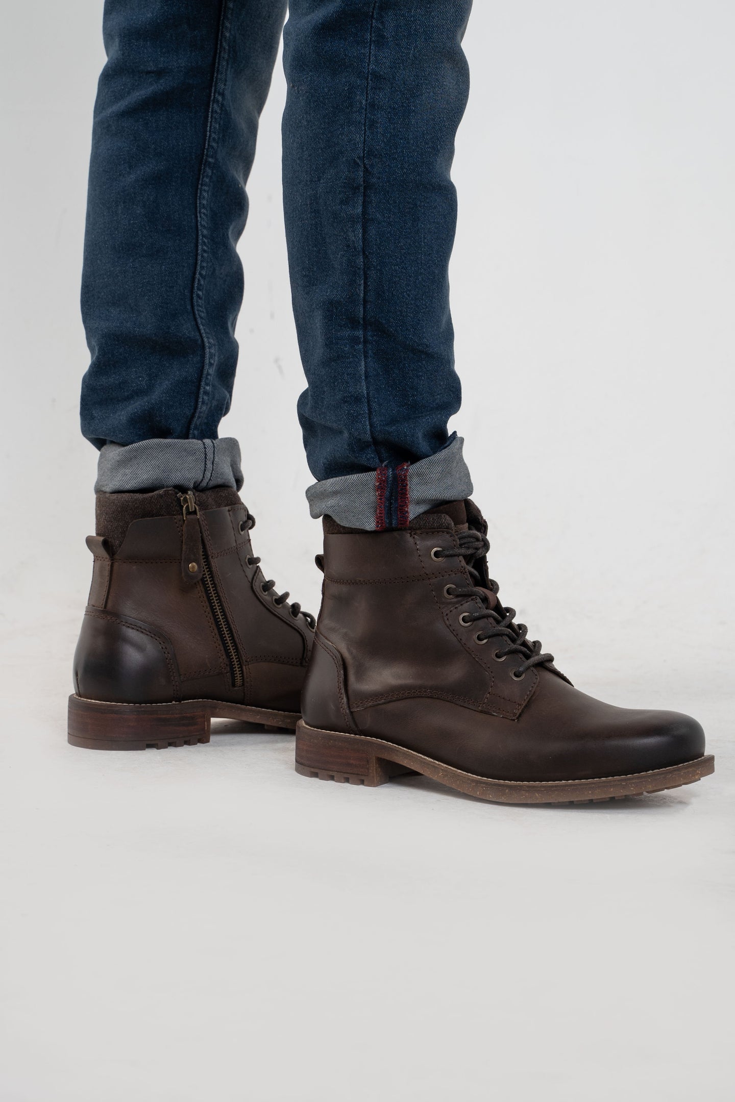 Roamers Brown Leather Boots 7