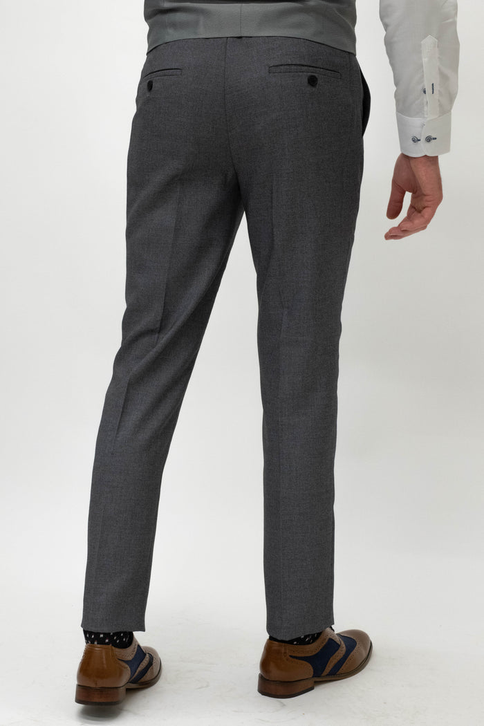Skopes Harcourt Silver Tapered Fit Trousers