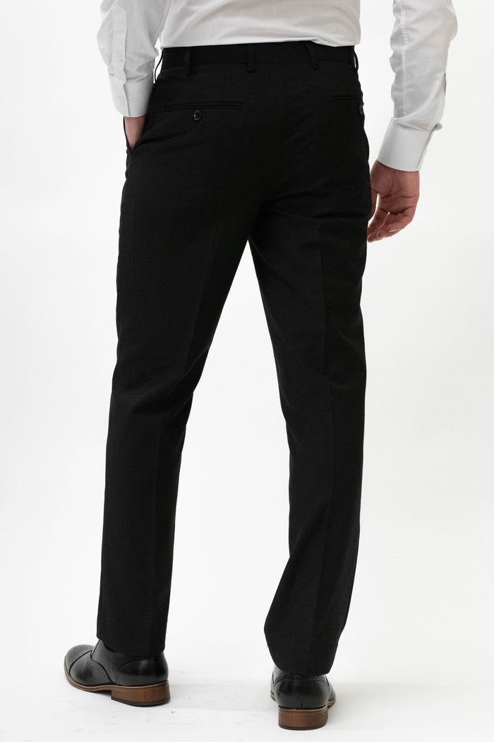 Skopes Madrid Black Tailored Fit Trousers