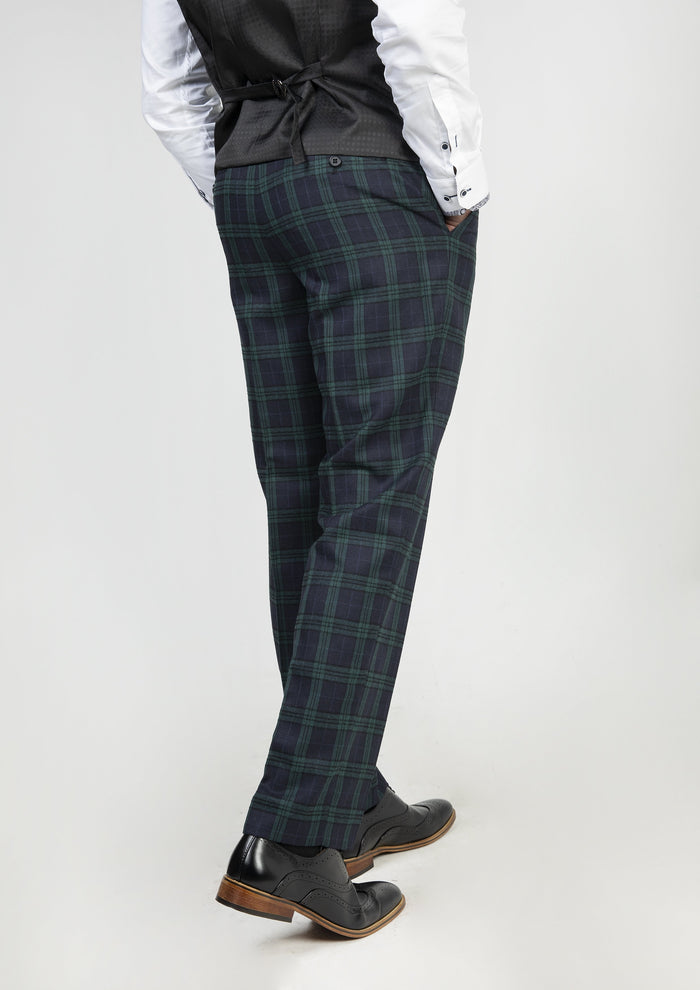 Skopes Ramsay Green Check Trousers